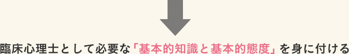 臨床心理士として必要な「基本的知識と基本的態度」を身に付ける